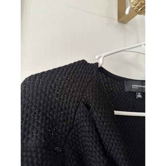 Jones New York women’s size 2x-large black knit sweater - Picture 4 of 8
